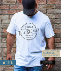 Thumbnail for Country Music Shirt For Him, The Redneck Song Lyrics Shirt