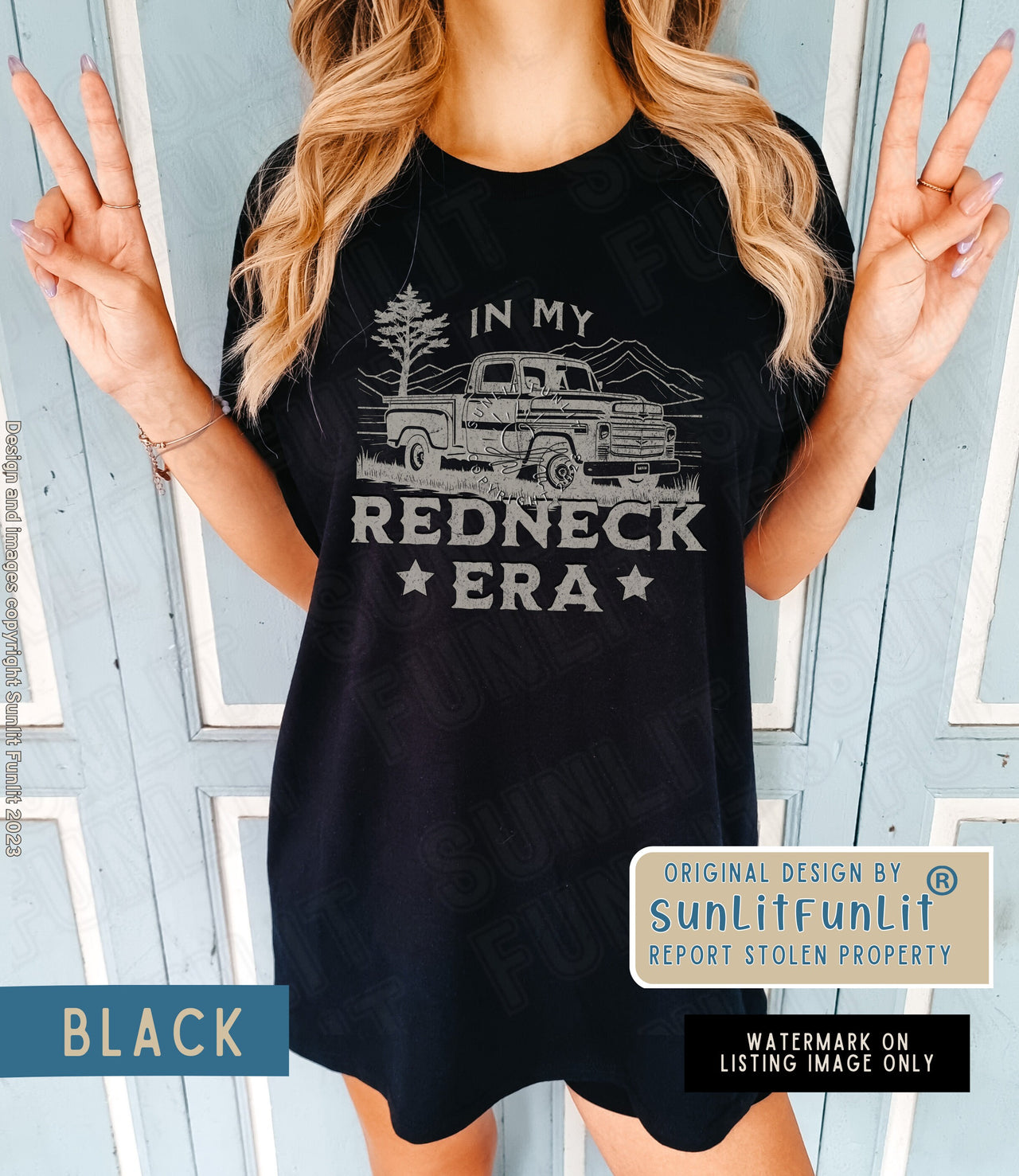 Redneck Shirt In My Redneck Era T Shirt Dresses Country Concert Tee, Comfort Colors Vintage Truck Shirt, Rodeo Cowgirl Era, Funny Gifts - SunlitFunlit