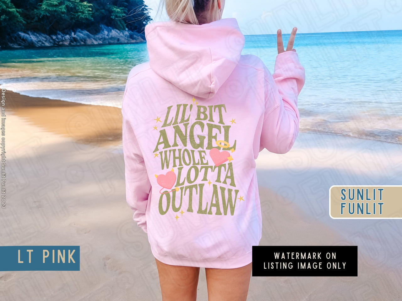 Wallen Hoodie Sweatshirt, Long Live Cowgirls Country, Angel Outlaw Pullover, Country Music Festival, Country Concert Tee, Music Fan Gift - SunlitFunlit