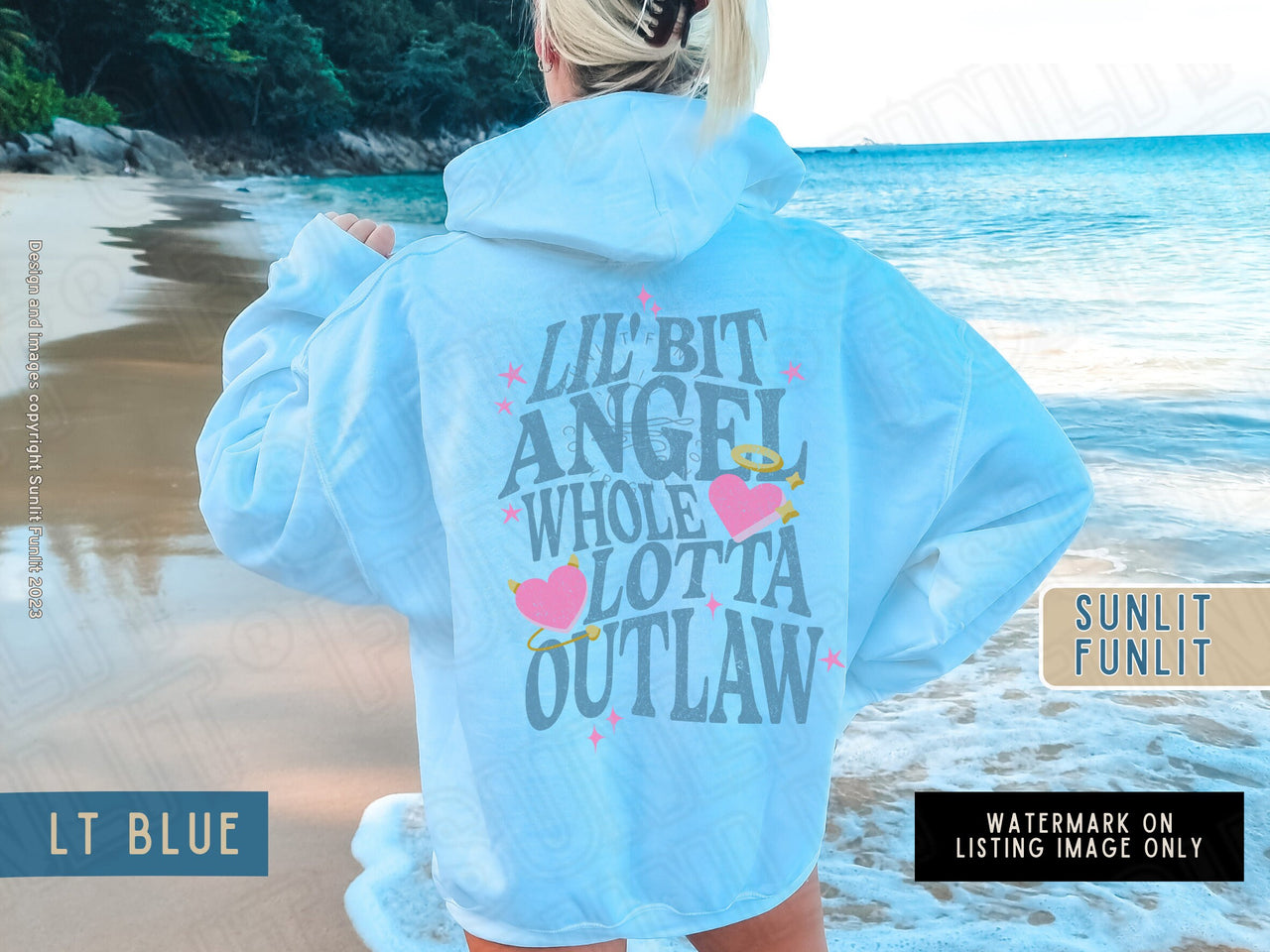 Wallen Hoodie Sweatshirt, Long Live Cowgirls Country, Angel Outlaw Pullover, Country Music Festival, Country Concert Tee, Music Fan Gift - SunlitFunlit