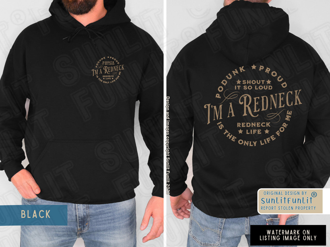 Country Song Sweatshirts, The Redneck Song Country Music Hoodie for Him