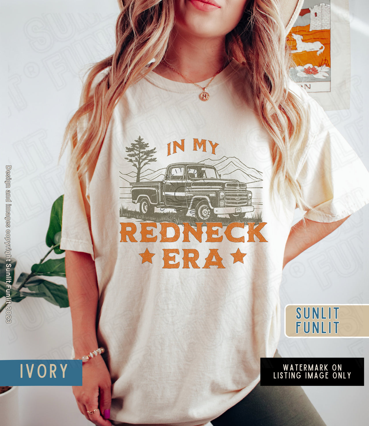 Redneck Shirt In My Redneck Era T Shirt Dresses Country Concert Tee, Comfort Colors Vintage Truck Shirt, Rodeo Cowgirl Era, Funny Gifts - SunlitFunlit