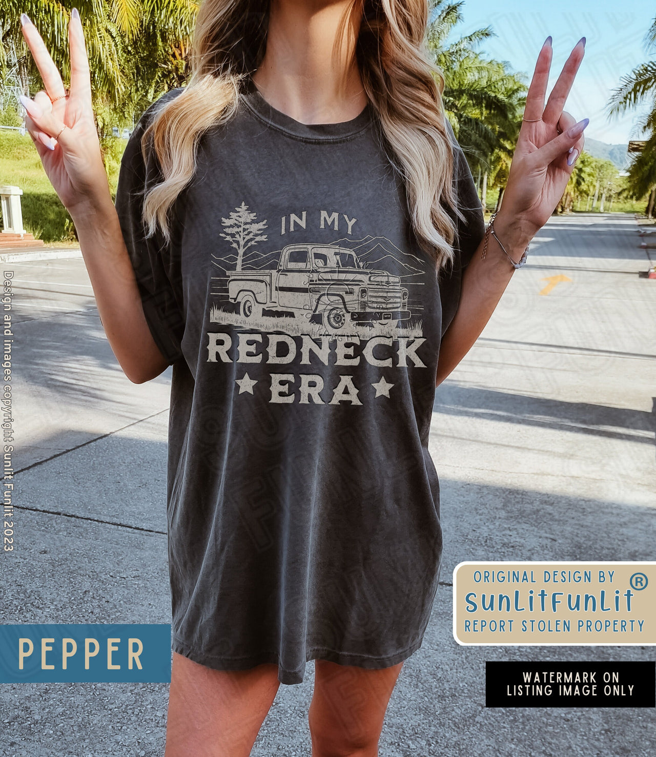 Redneck Shirt In My Redneck Era T Shirt Dresses Country Concert Tee, Comfort Colors Vintage Truck Shirt, Rodeo Cowgirl Era, Funny Gifts - SunlitFunlit