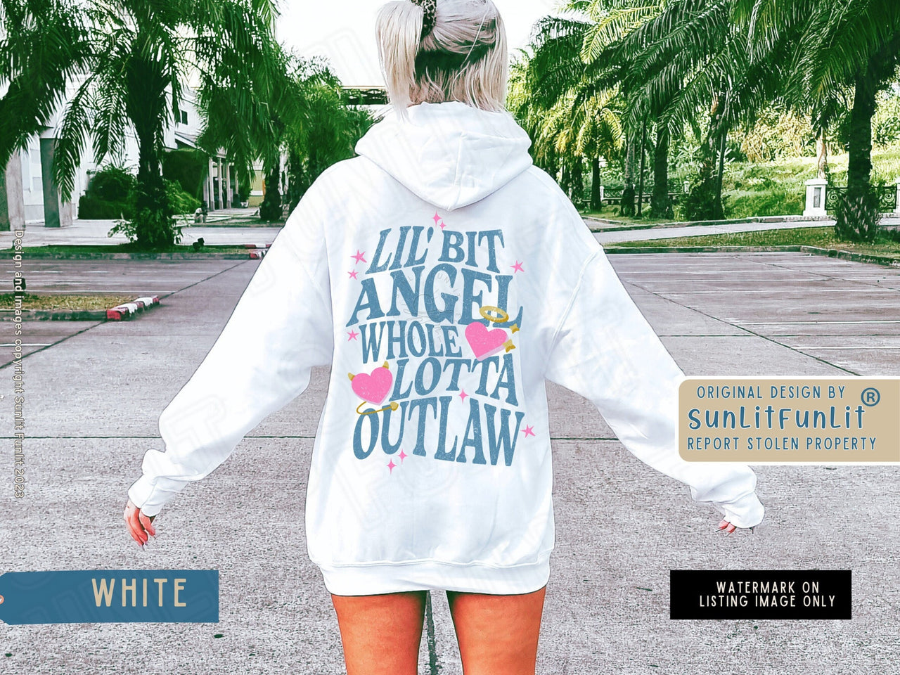 Wallen Hoodie Sweatshirt, Long Live Cowgirls Country, Angel Outlaw Pullover, Country Music Festival, Country Concert Tee, Music Fan Gift - SunlitFunlit