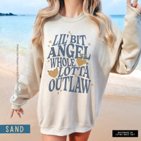 Thumbnail for Wallen Sweatshirt, Long Live Cowgirls Country, Angel Outlaw Crewneck Pullover, Country Music Festival, Country Concert Tee, Music Fan Gift - SunlitFunlit