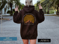 Thumbnail for Bible Quotes Hoodie Sweatshirt, Bible Verse Words on Back, Mountain Christian Merch, Christianity Streetwear Teens, Affirmation Hoodie Gift - SunlitFunlit