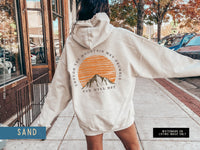 Thumbnail for Bible Quotes Hoodie Sweatshirt, Bible Verse Words on Back, Mountain Christian Merch, Christianity Streetwear Teens, Affirmation Hoodie Gift - SunlitFunlit