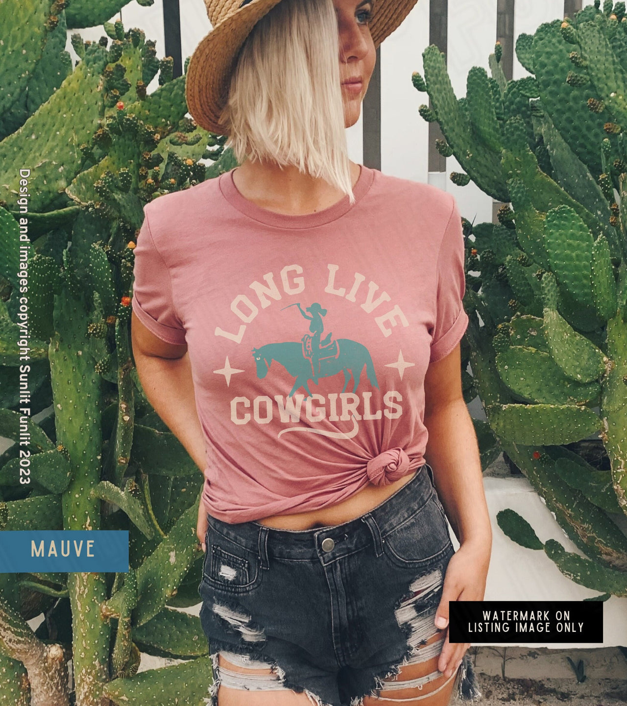 Retro Cowgirl Tshirt Cute Country Shirt, Long Live Cowgirls Outfit for Women, Cowgirl Theme Shirt Horse Print, Country Concert Rodeo Tee - SunlitFunlit