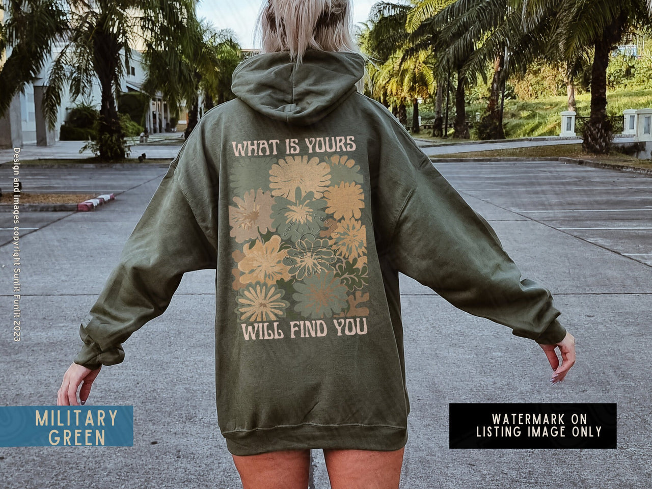 Faith Based Trendy Sweatshirt Christian Hoodie, Wild Flower Bible Verse Sweater, Faith Over Fear Trust in the Lord Jesus Jeremiah 29 11 Gift - SunlitFunlit