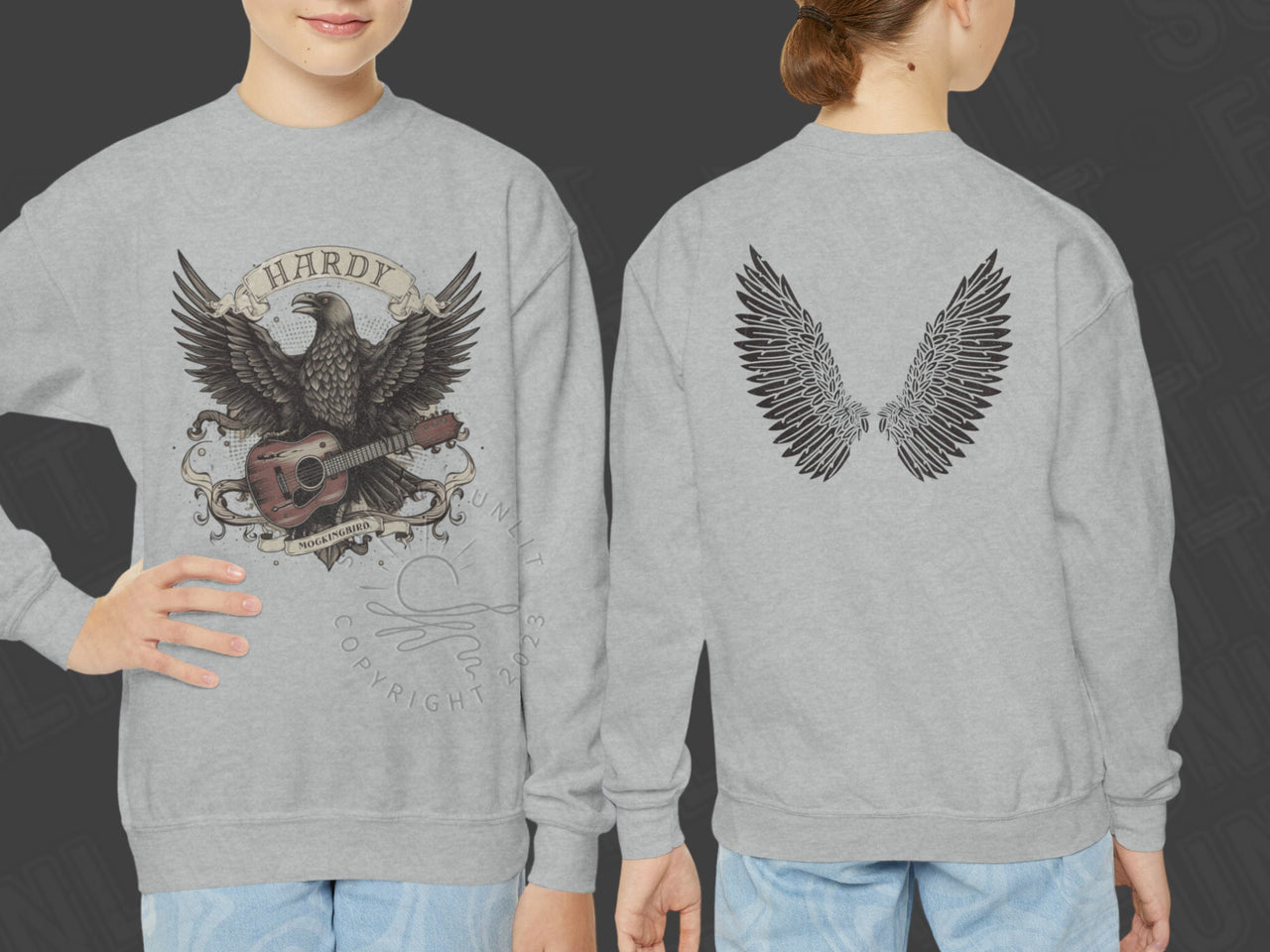 Hardy Shirt For Kids, Youth Hardy Sweatshirt for Concert, Hardy Kid Sweater, Mockingbird Crow Hardy Merch, Country Music Shirts, Hardy Gift - SunlitFunlit