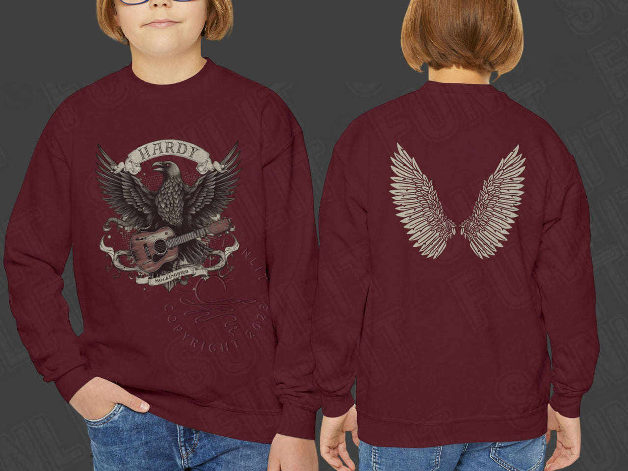 Hardy Shirt For Kids, Youth Hardy Sweatshirt for Concert, Hardy Kid Sweater, Mockingbird Crow Hardy Merch, Country Music Shirts, Hardy Gift - SunlitFunlit