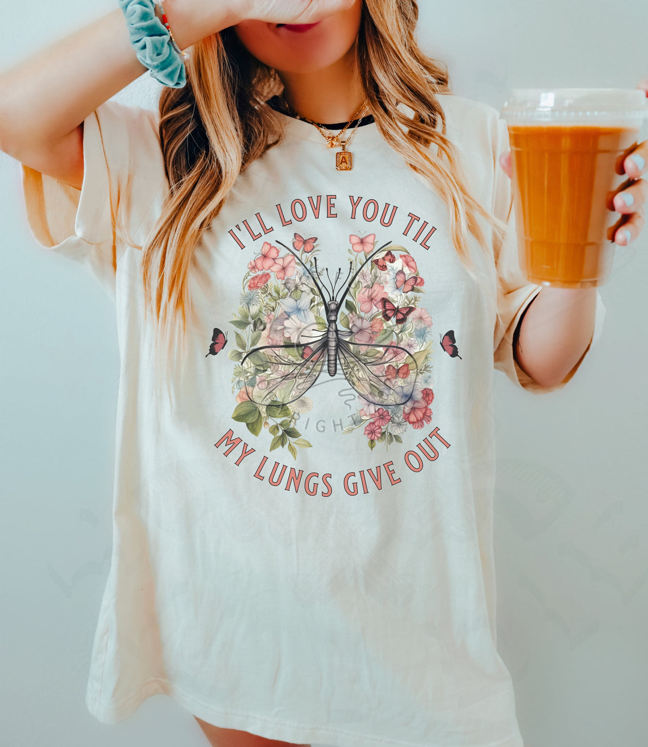 Childers Song Shirt, All Yourn Butterfly Shirt, Childers Concert Merch, Comfort Colors Country Music Shirt, Til My Lungs Give Out Gift - SunlitFunlit