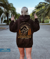 Thumbnail for Christian Hoodie Words on Back, Galatians Sweatshirt Mountain, Hoodies Front and Back, Subtle Christian Aesthetic Sweater, Religious Gift - SunlitFunlit