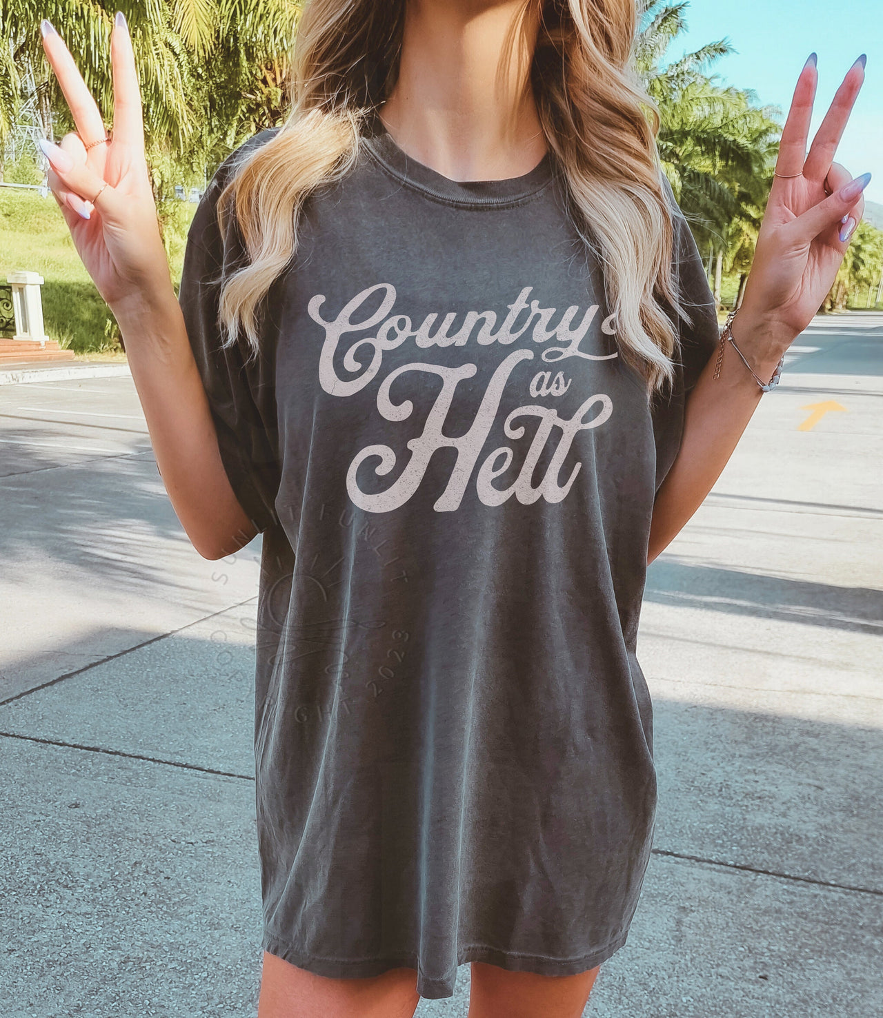 Hardy Shirt for Concert, Hardy Country Shirt, Country Music Tshirts Hardy Comfort Colors Oversized Tee, Country As Hell Music Fan Gift Xmas - SunlitFunlit