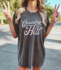 Thumbnail for Hardy Shirt for Concert, Hardy Country Shirt, Country Music Tshirts Hardy Comfort Colors Oversized Tee, Country As Hell Music Fan Gift Xmas - SunlitFunlit