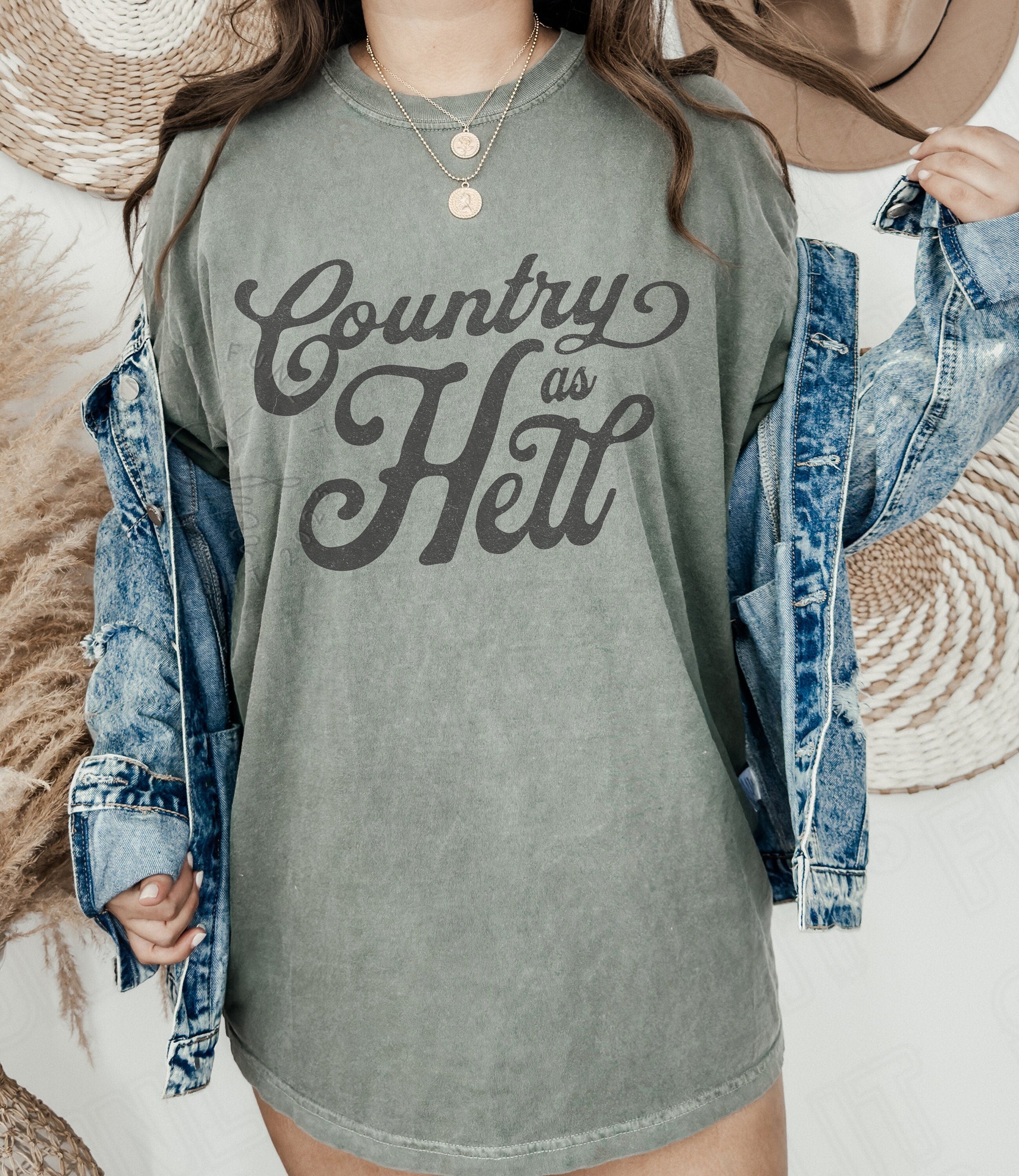 Hardy Shirt for Concert, Hardy Country Shirt, Country Music Tshirts Hardy Comfort Colors Oversized Tee, Country As Hell Music Fan Gift Xmas - SunlitFunlit