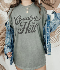 Thumbnail for Hardy Shirt for Concert, Hardy Country Shirt, Country Music Tshirts Hardy Comfort Colors Oversized Tee, Country As Hell Music Fan Gift Xmas - SunlitFunlit