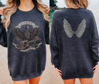 Thumbnail for Hardy Sweatshirt for Concert, Hardy Shirt Mockingbird Crow, Country Music Sweater, Two Sided Crewneck Sweater, Oversized Hardy Fan Gift - SunlitFunlit