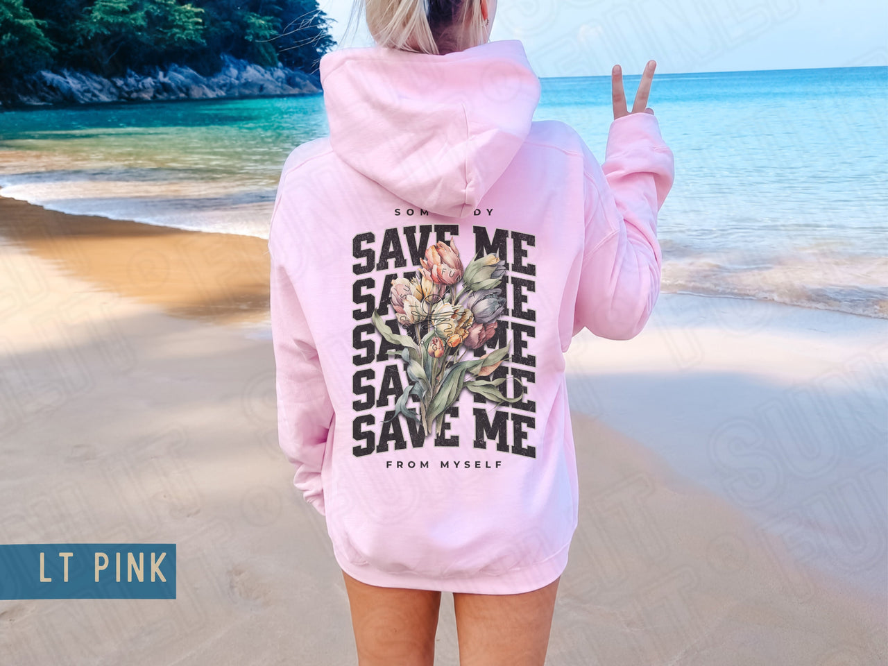 Jelly Roll Hoodie Somebody Save Me Sweatshirt, Jelly Roll Concert Merch Pullover, Two Sided Floral Oversized Country Music Shirt, Fan Gift - SunlitFunlit