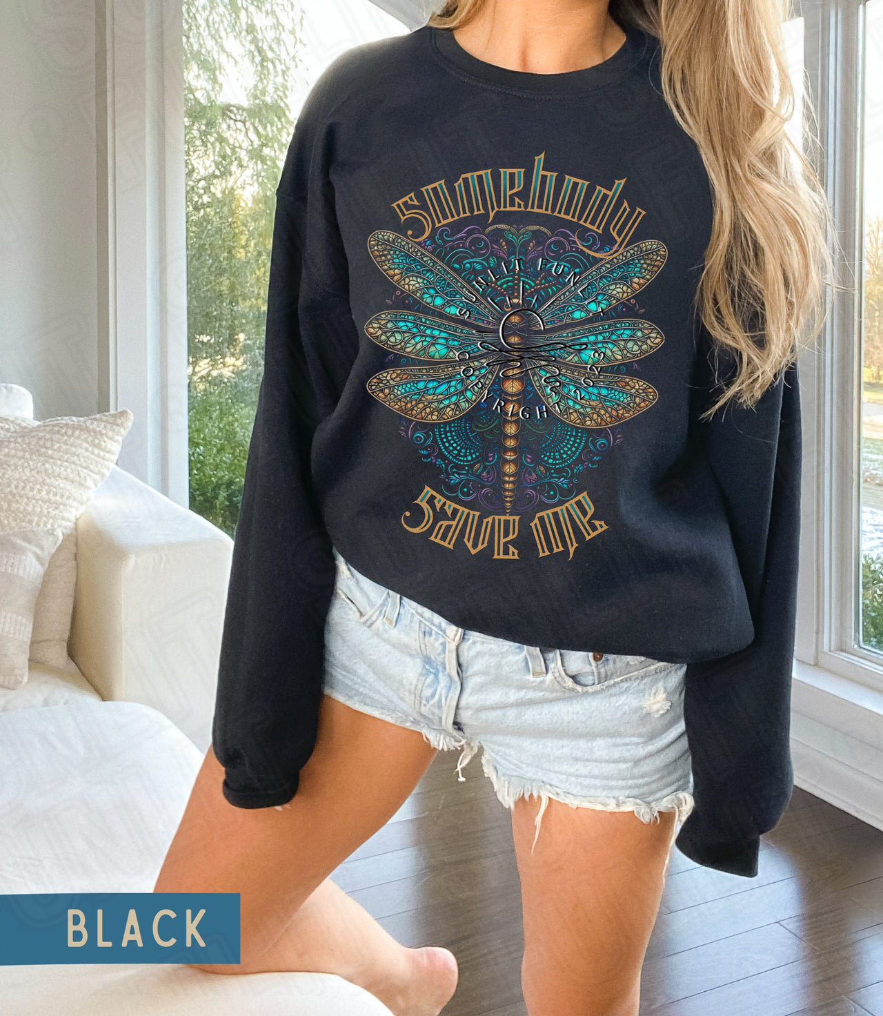 Jelly Roll Sweatshirt Somebody Save Me Sweater, Jelly Roll Concert Merch, Country Music Shirt, Save Me From Myself Dragonfly Sweatshirt Gift - SunlitFunlit