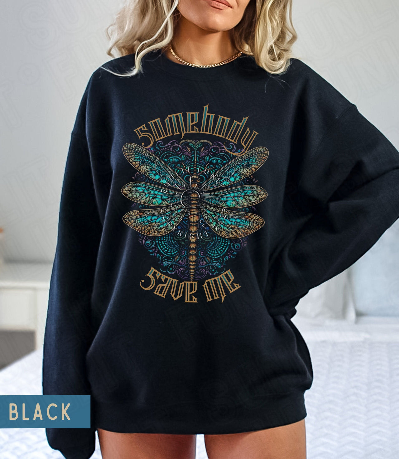 Jelly Roll Sweatshirt Somebody Save Me Sweater, Jelly Roll Concert Merch, Country Music Shirt, Save Me From Myself Dragonfly Sweatshirt Gift - SunlitFunlit